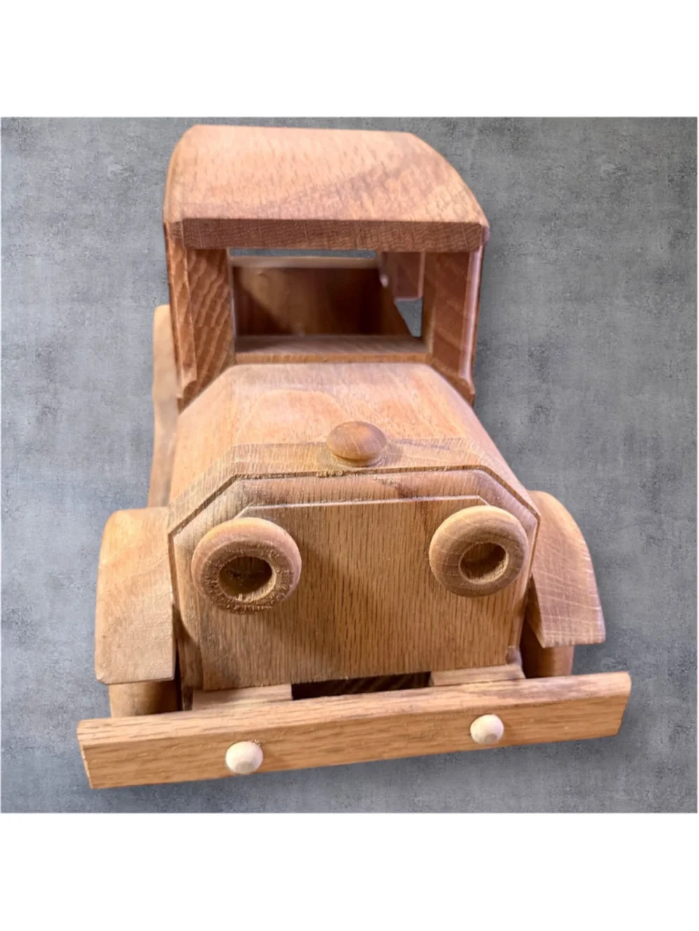 Vintage Wooden Model A Car 1979 Ol' Tyme Toys by Gayle Anderson Handmade Oak